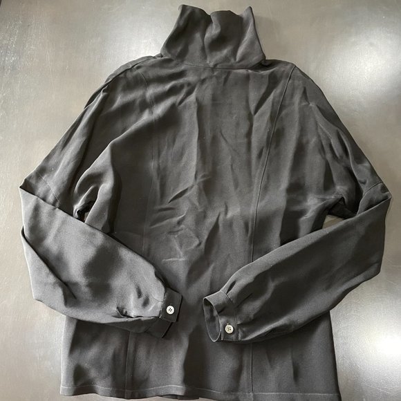 Vintage Dana Buchman Silk Button Down Blouse - Picture 2 of 2